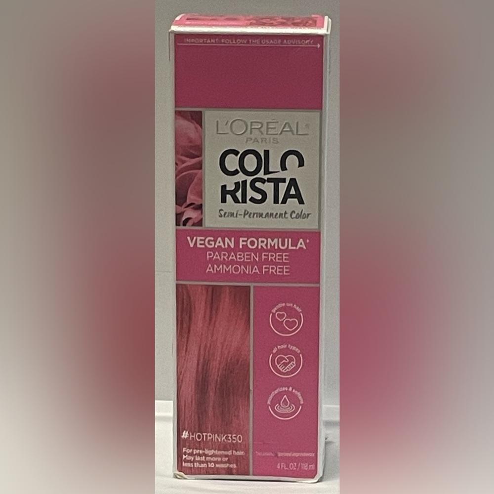 L'Oreal Colorista Semi-Permanent Hair Dye - #HotPink
